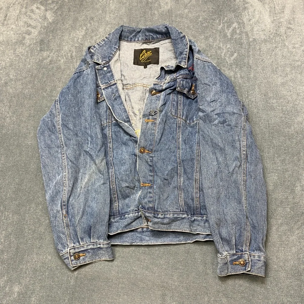 Vintage Circe Las Vegas Riviera Hotel & Casino Trucker Jacket Mens Medium Blue